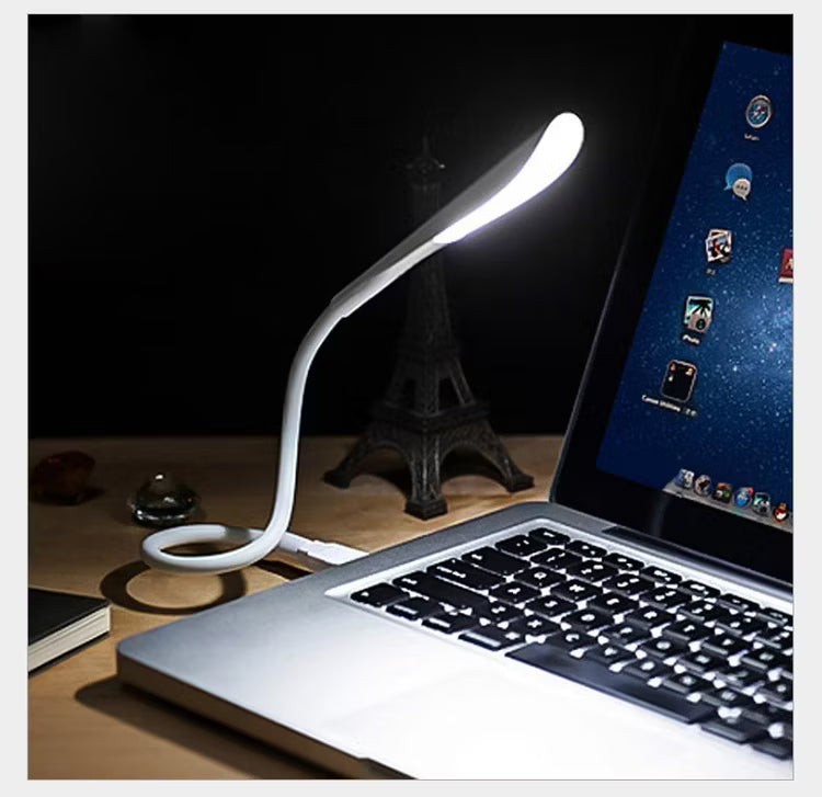 LUZ LED DE LECTURA USB FLEXIBLE PORTATIL.