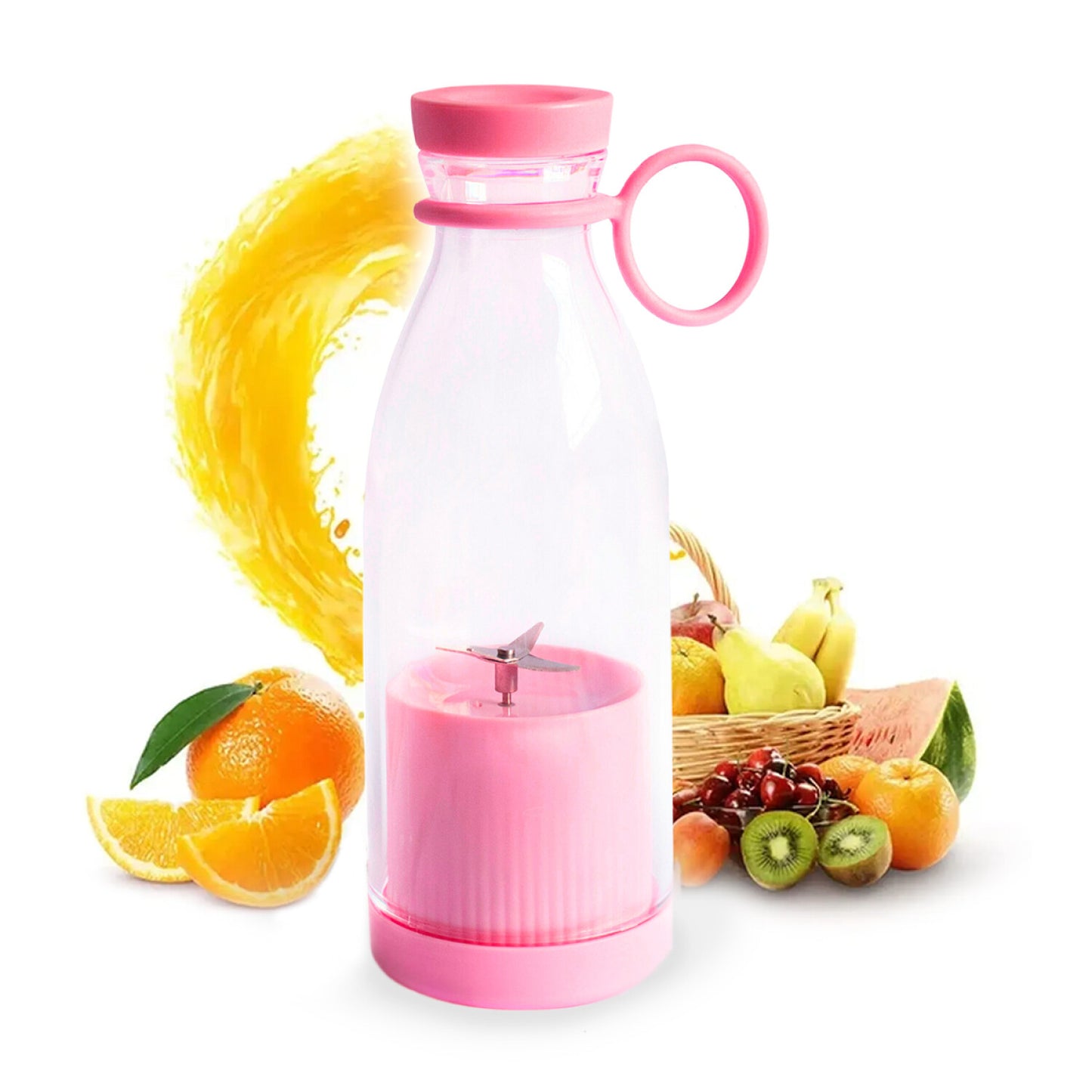 MINI LICUADORA RECARGABLE PORTATIL DE 4 CUCHILLAS